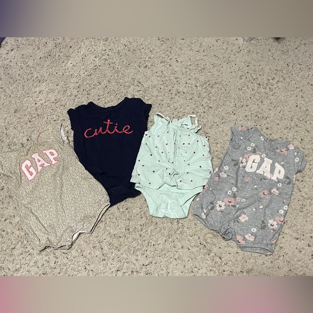 6-12 month onesies from Baby Gap
